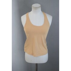 Lululemon Cool Racerback Short Tank Top Nulu 6 Pecan Tan